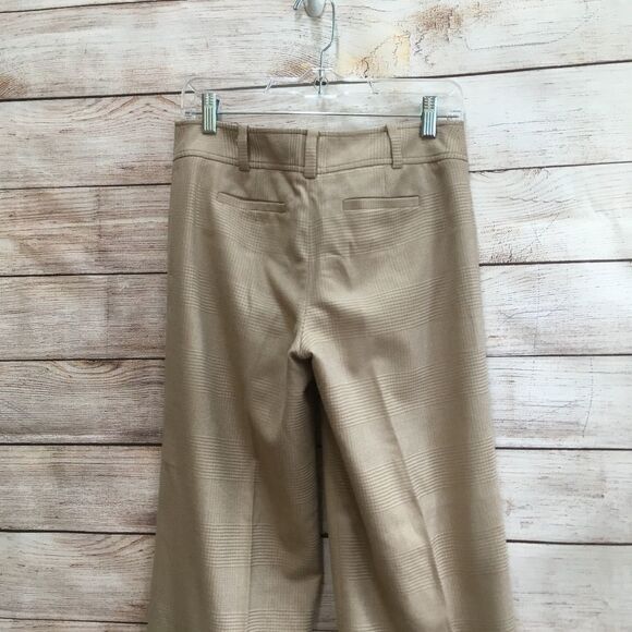 ANN‎ TAYLOR LINDSAY WIDE LEG CUFFED PANTS IN PLAID WOOL - Picture 7 of 8